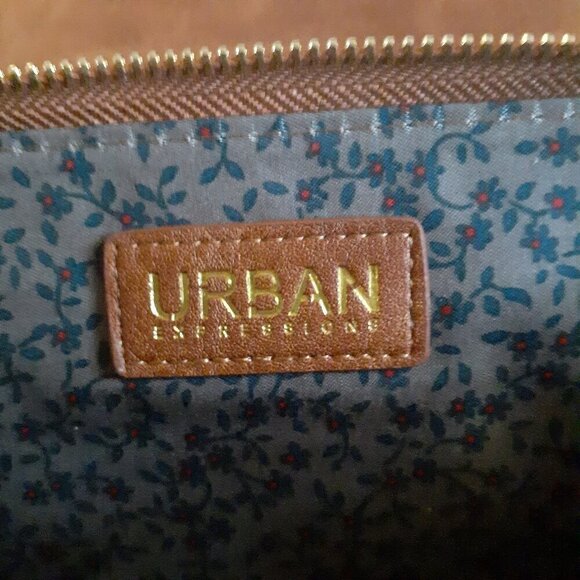 Urban Expressions Brown Vegan Leather Crossbody Wallet Bag - Picture 10 of 15
